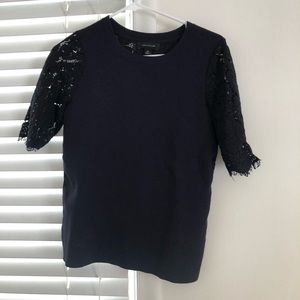 Lace sleeve top